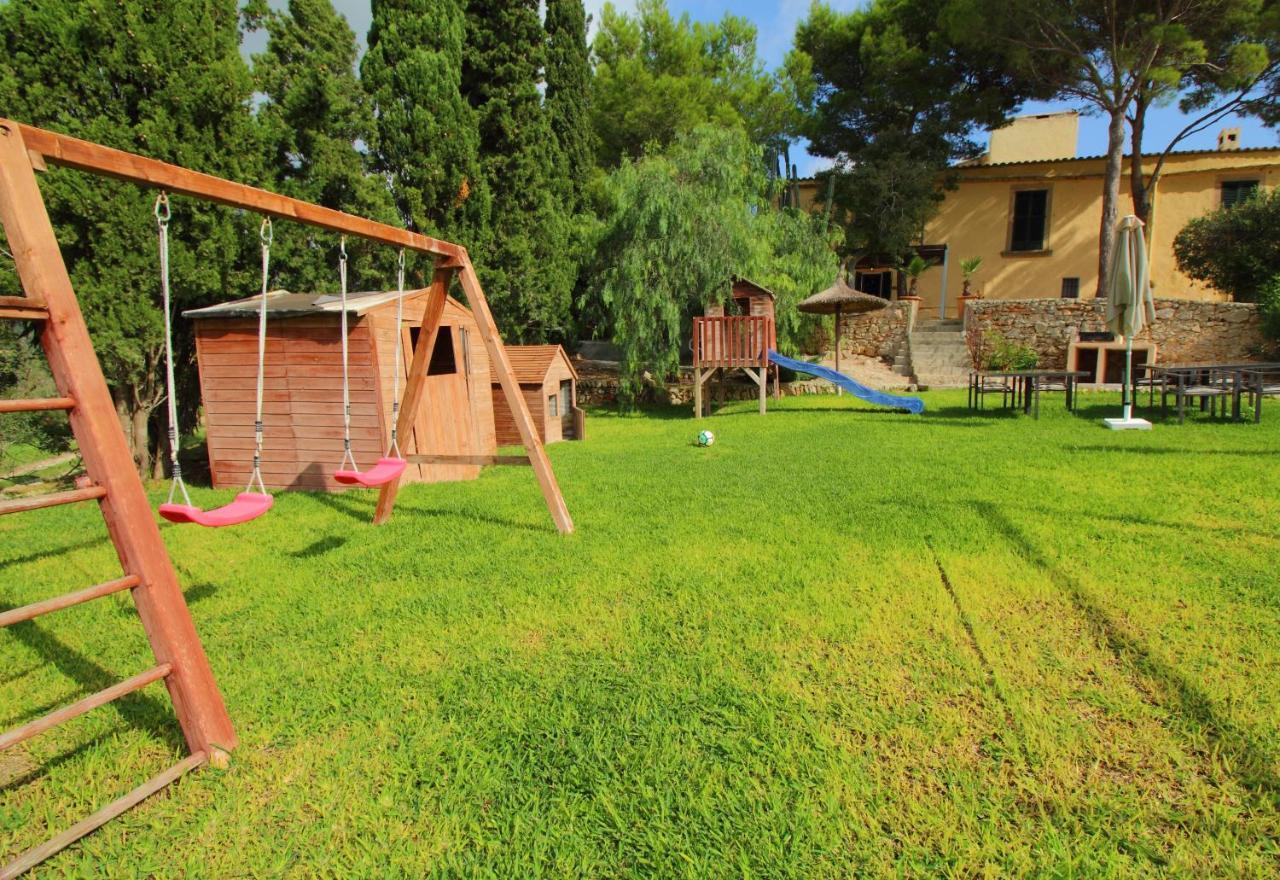 Finca Agroturismo Es Pujol Santanyi Bagian luar foto